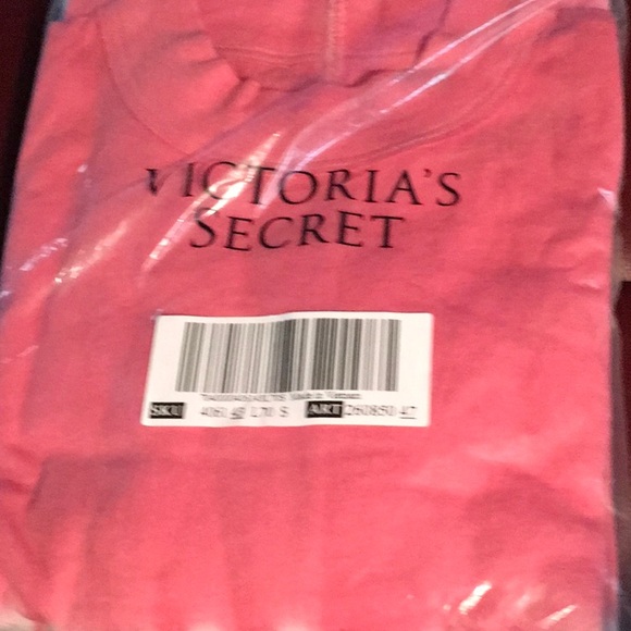 VS PINK MOCK NECK LONG SLEEVE TEE/SMOKEY ROSE NIP! - Picture 3 of 4